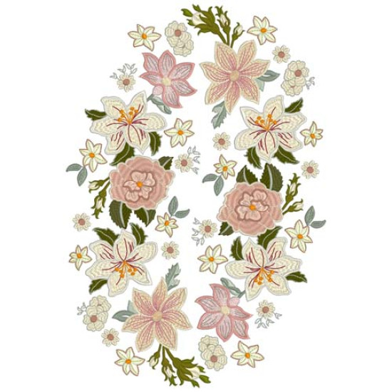 Vintage Grace floral embroidery designs