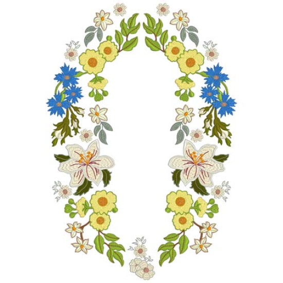 Vintage Grace floral embroidery designs
