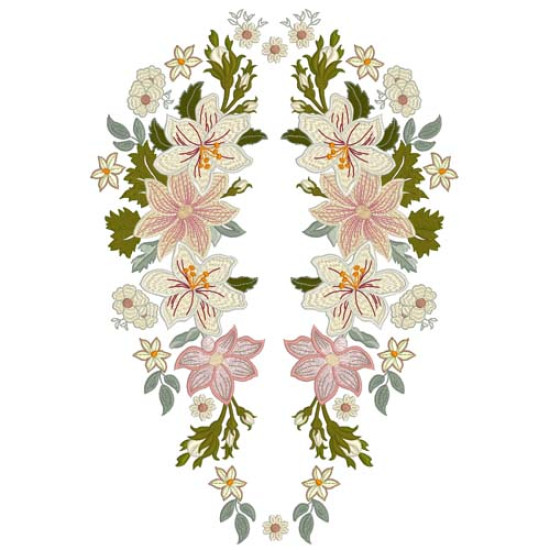 Vintage Grace floral embroidery designs