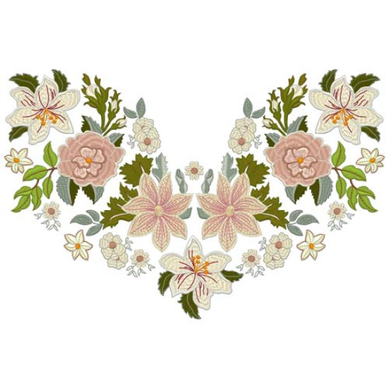 Vintage Grace floral embroidery designs