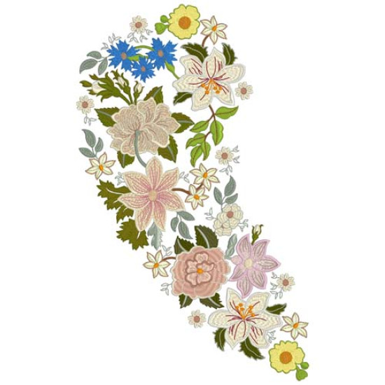 Vintage Grace floral embroidery designs