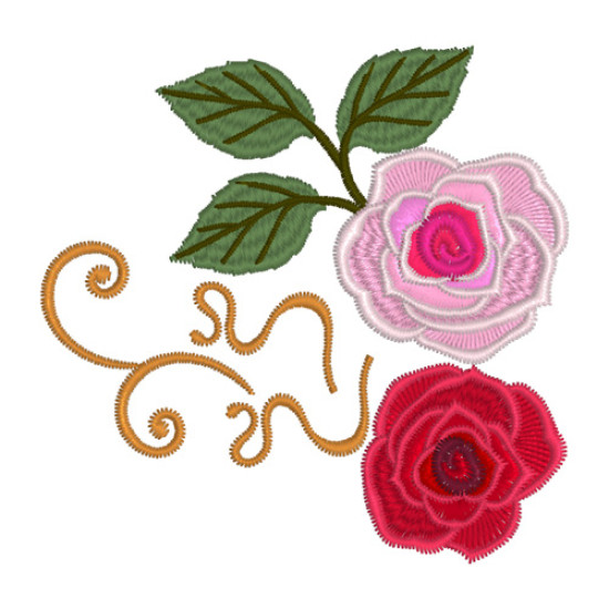 Victorian Floral machine embroidery designs  