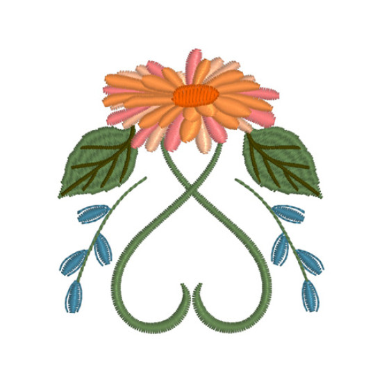 Victorian Floral machine embroidery designs  
