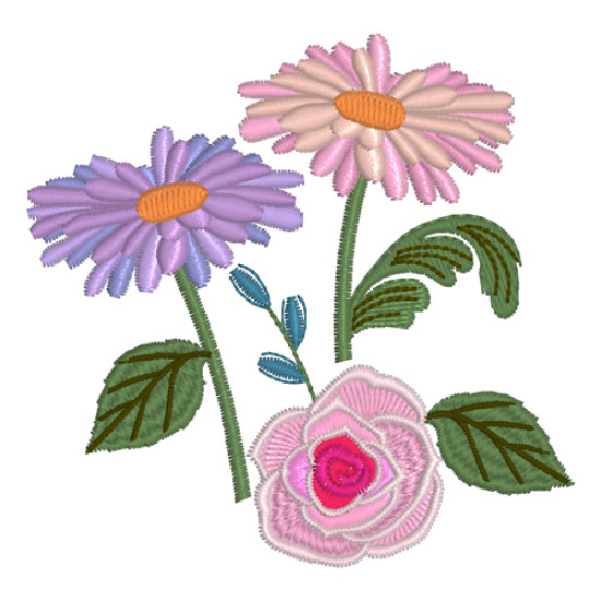 Victorian Floral machine embroidery designs  