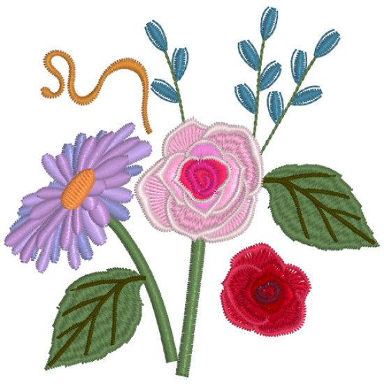 Victorian Floral machine embroidery designs  