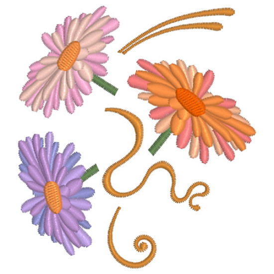 Victorian Floral machine embroidery designs  