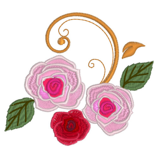 Victorian Floral machine embroidery designs  