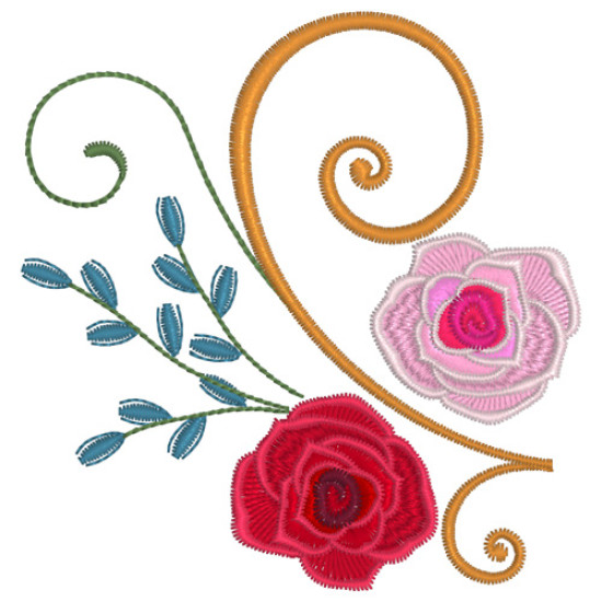 Victorian Floral machine embroidery designs  