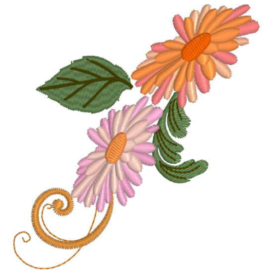 Victorian Floral machine embroidery designs  