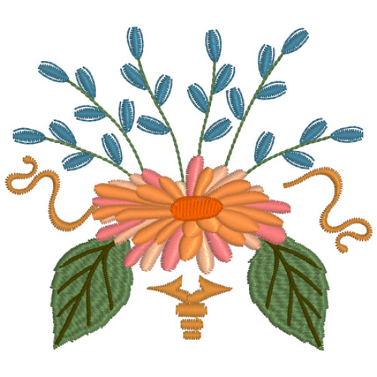 Victorian Floral machine embroidery designs  