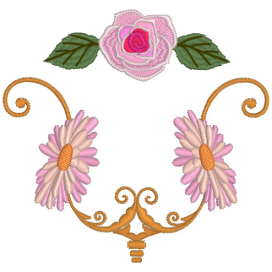 Victorian Floral machine embroidery designs  