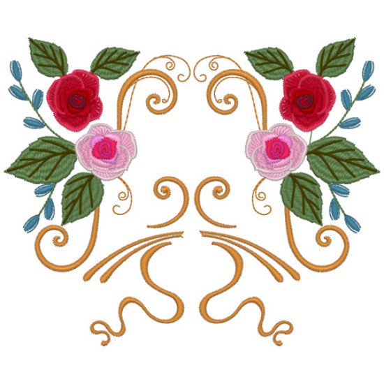 Victorian Floral machine embroidery designs  