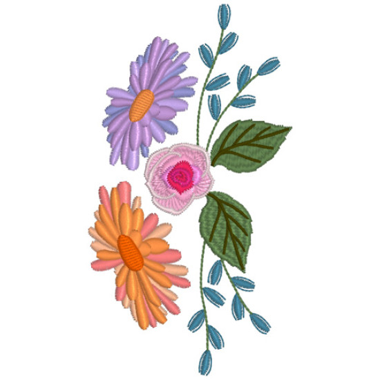 Victorian Floral machine embroidery designs  
