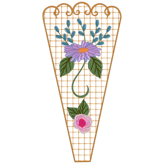 Victorian Floral machine embroidery designs  