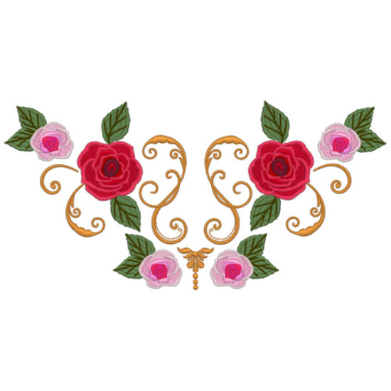 Victorian Floral machine embroidery designs  