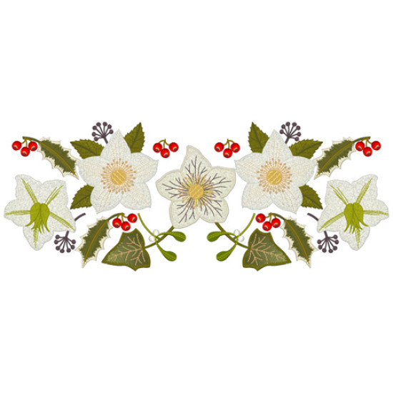 hellebore botanical embroidery designs