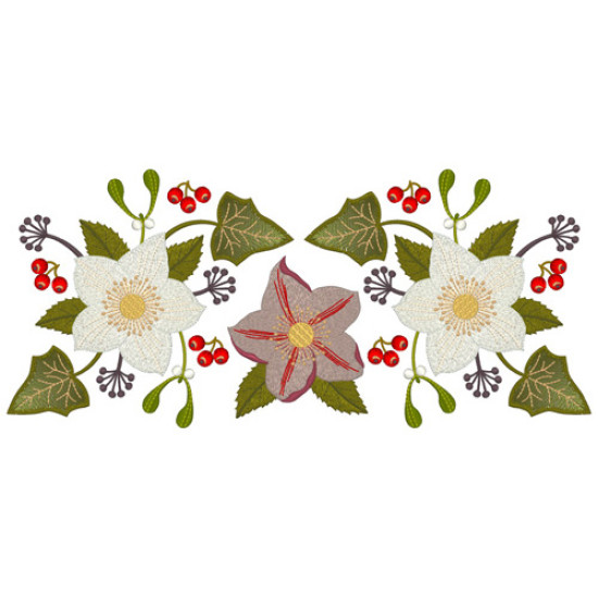 hellebore botanical embroidery designs