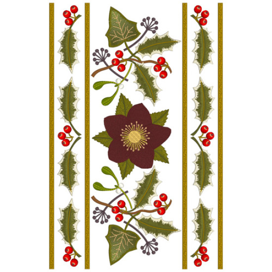 hellebore botanical embroidery designs